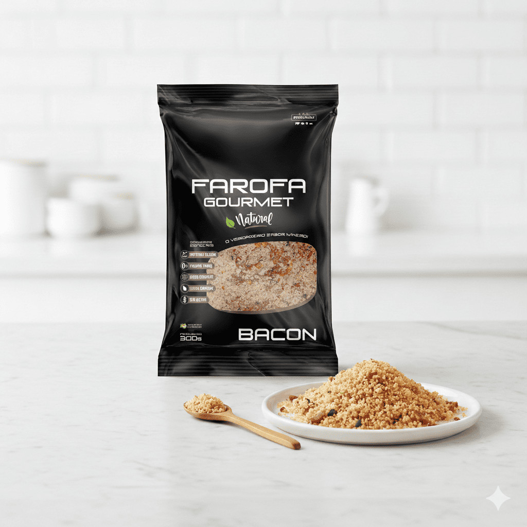 Farofa Gourmet Poletto BACON 300g Crocante Churrasco em Oferta na Shopee