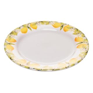 Prato para Sobremesa Lyor Siciliano 20cm Branco Cerâmica