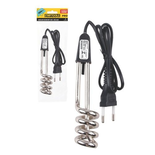 Ebulidor Elétrico Aquecedor Água 500W Ferve Rápido Mergulhão Rabo Quente Alta Potência