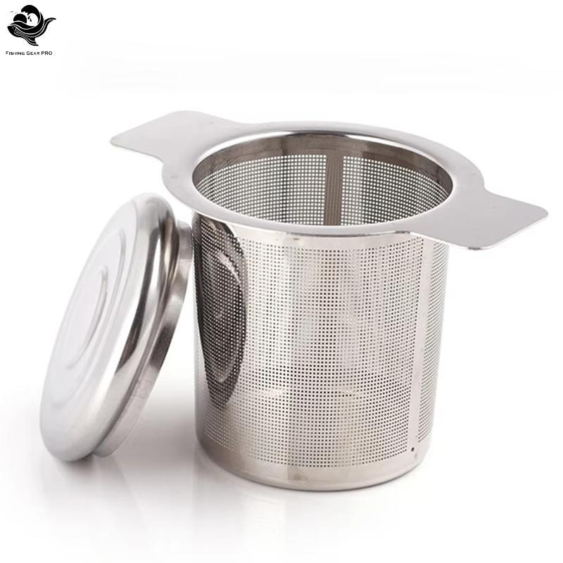 PFG Vazamento De Chá De Aço Inoxidável Em Caneca Infusor Com Tampa Filtro Folhas Soltas FG
