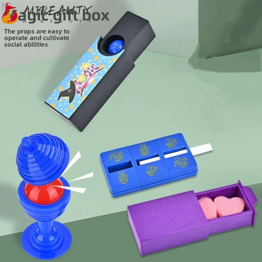 MIBEAUTY Caixa Mágica , Truque Roxo Mágico Desempenho Desaparecimento , Show De Misterioso Kits Engraçados