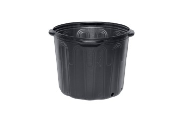 Kit Vaso Embalagem de Plástico Mudas e Plantas C/ ALÇA Preto Nutriplan 14 Litros - 5 un