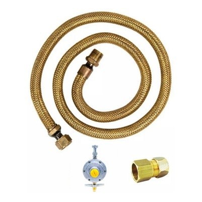 Kit Mangueira 1,20m Gás De Botijão P Fogao Eletrolux