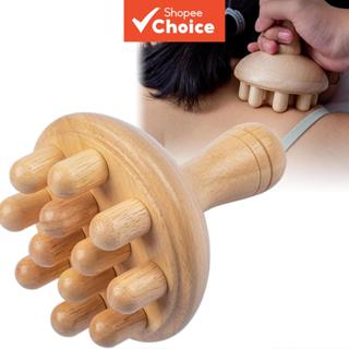 Ferramenta de massagem com cogumelo de madeira para terapia, massageador de cogumelo de madeira, ferramenta de massagem em Oferta na Shopee