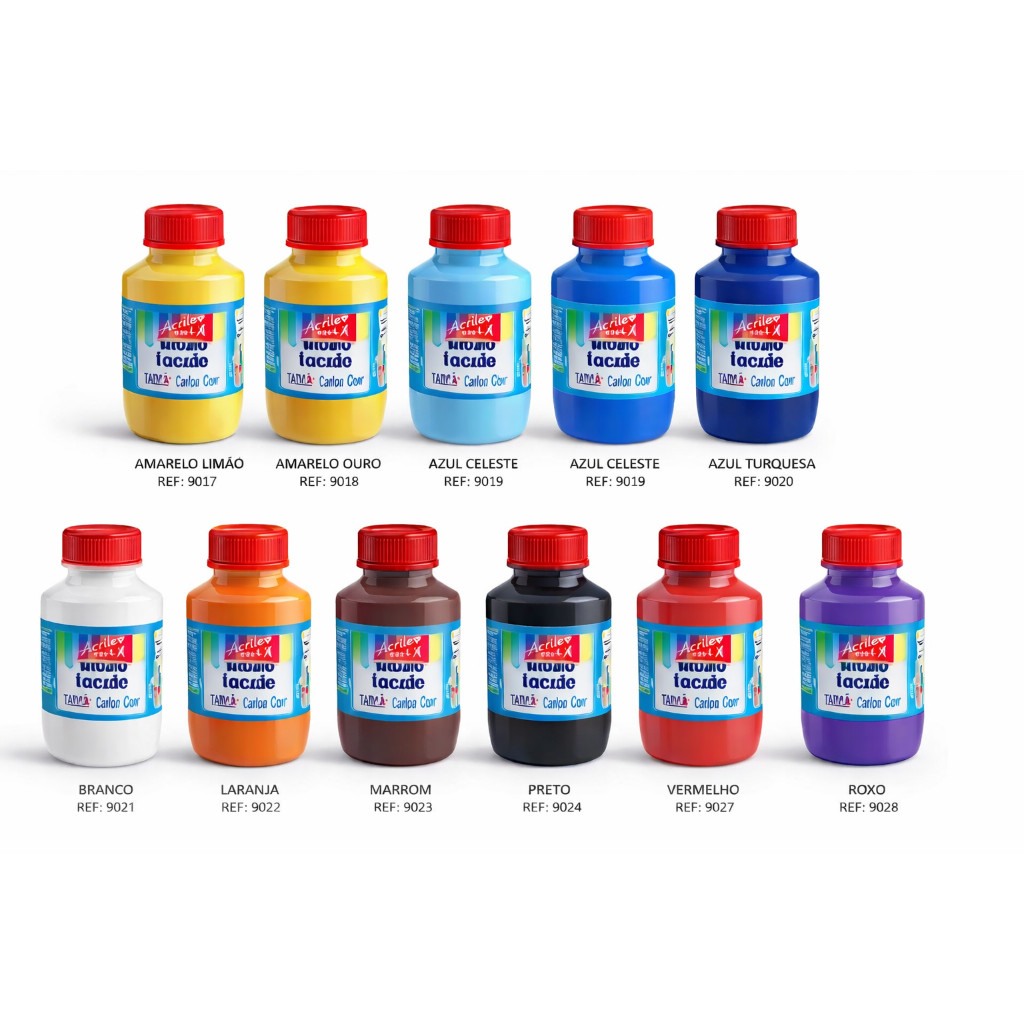 Tinta para Tecido RADEX 250ml para Artesanato e Personalização