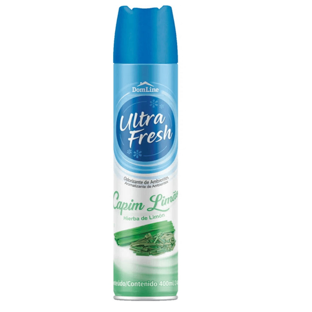 Odorizador de ambientes aerossol Capim Limão 400ml Ultra Fresh