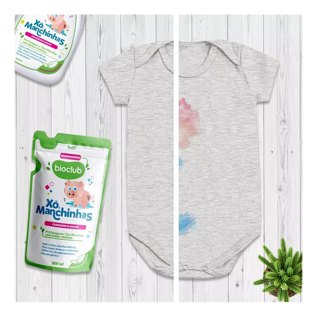 Pré Lavagem E Tira Manchas Xô Manchinhas 500ml Bioclub Refil
