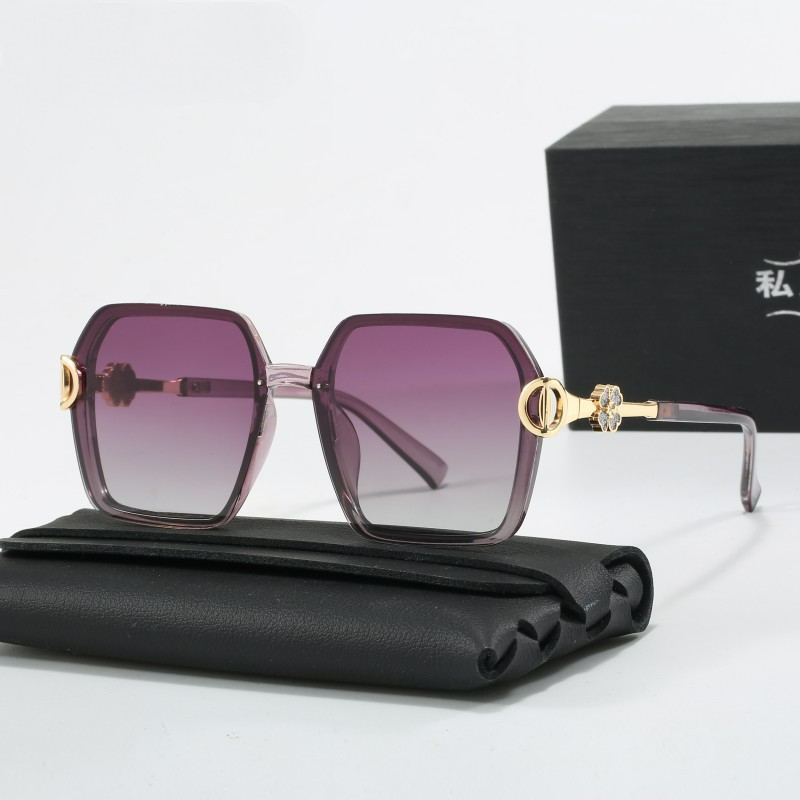 Óculos de Sol Polarizados Femininos, Óculos de Sol Quadrados da Moda, Óculos Gradientes para Mulheres, Óculos de Sol par