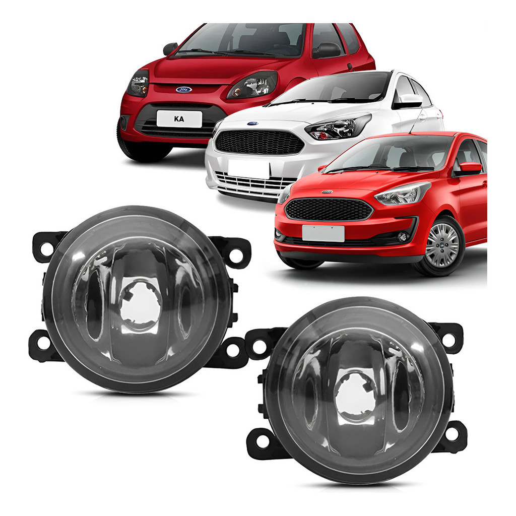 Farol De Milha Auxiliar Ford Ka Hatch Sedan 2015 A 2022 em Oferta na Shopee