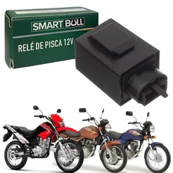 RELÉ PISCA UNIVERSAL 12V 3 PINOS SMARTFOX HONDA CG FAN 125 TITAN 125 150 NXR BROS 125 150
