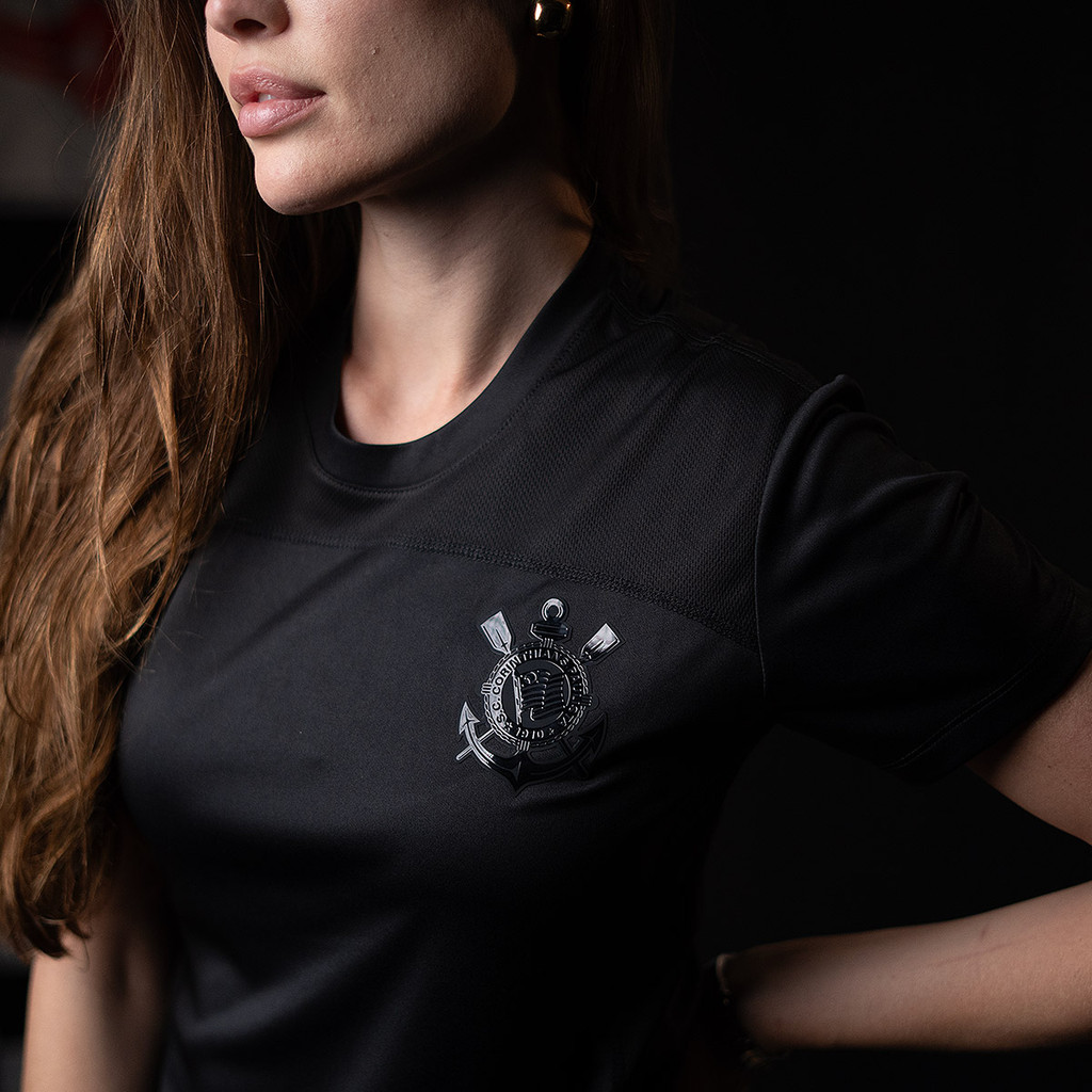 Corinthians Shadow Edition Logo Gel 3D Feminina Oficial