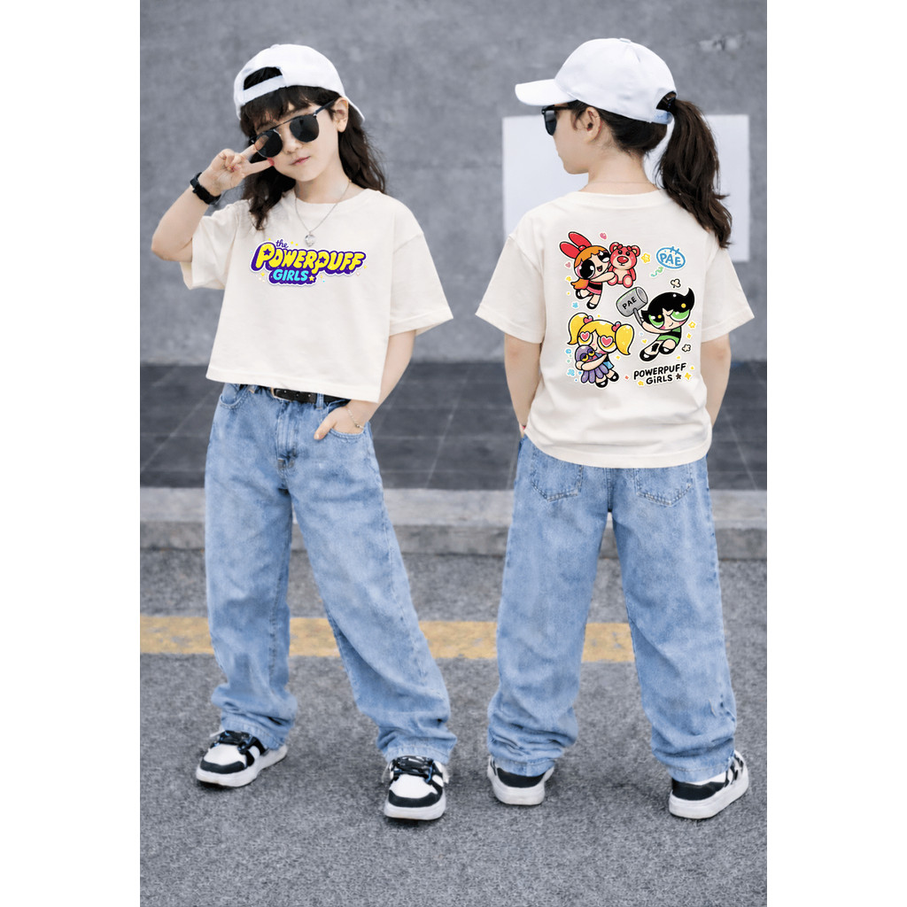 Camiseta Camisa Infantil 100% Algodão Super Secret Poderosas Feminina Fofa Casual Street Confortavel