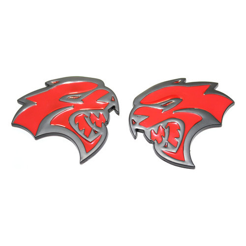 Emblema Dodge Hellcat Srt Rt Challenger Dakota Journey Ram Vermelho
