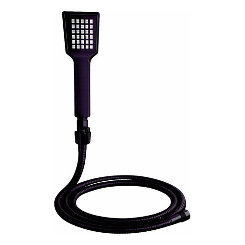 Ducha Chuveirinho De Mão Preto Abs Mangueira Grande 1,80m