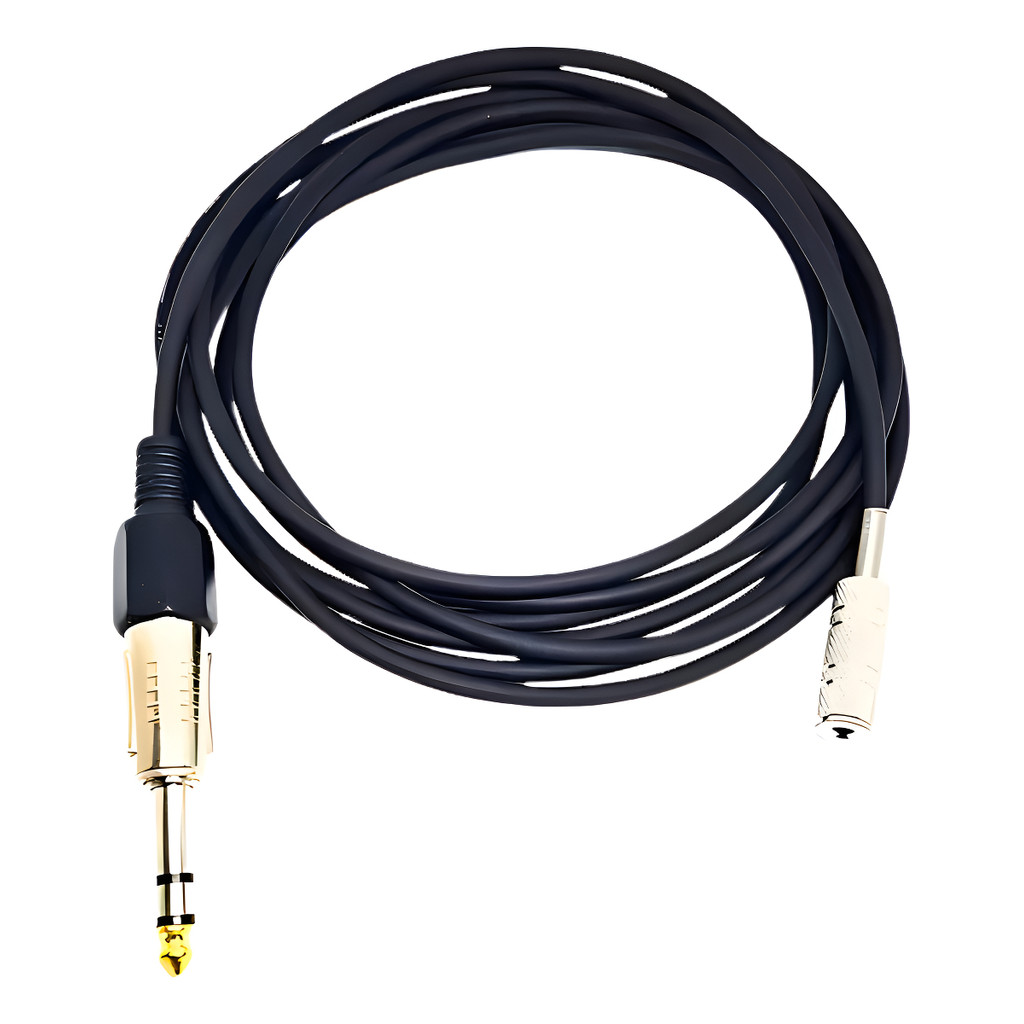 Jms Cabos - Cabo Extensor P2 P10 Stereo Fone Ouvido Retorno 7 Metros Profissional