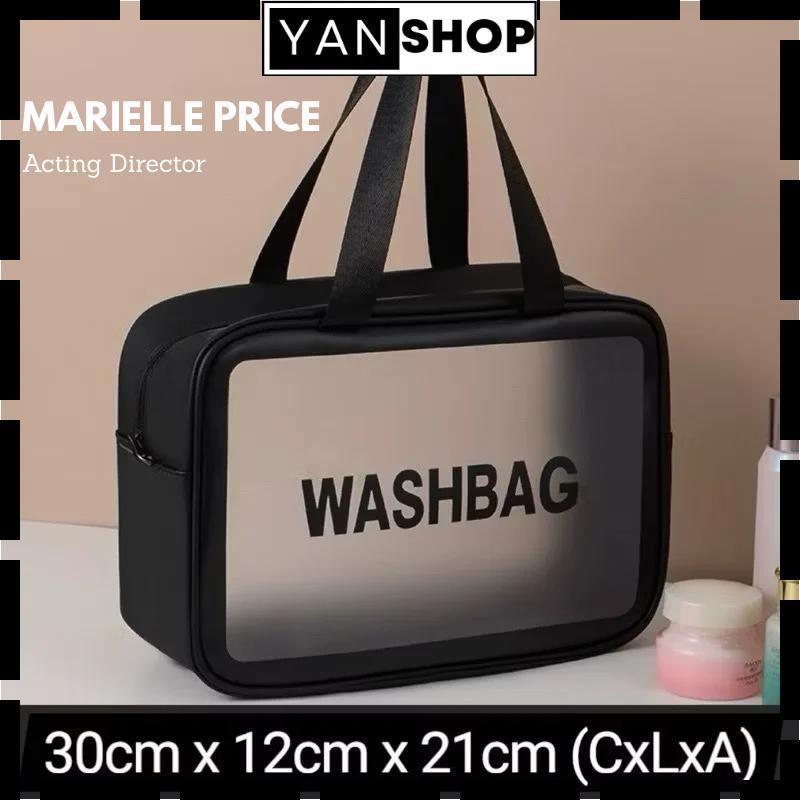 Bolsa Necessaire Washbag Transparente Grande Praia Piscina Viagem Liso