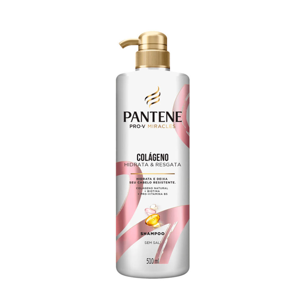Shampoo Pantene Colágeno Hidrata e Resgata 510ml em Oferta na Shopee