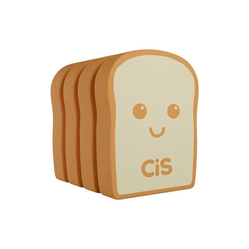 Borracha escolar Toast com 4 unidades 5.7331 Cis