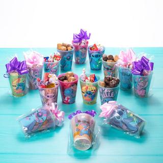 Kit 16 Copos Stitch Páscoa Festa Lembrancinha Aniversário Brinde Ovos Caseiros Plasútil