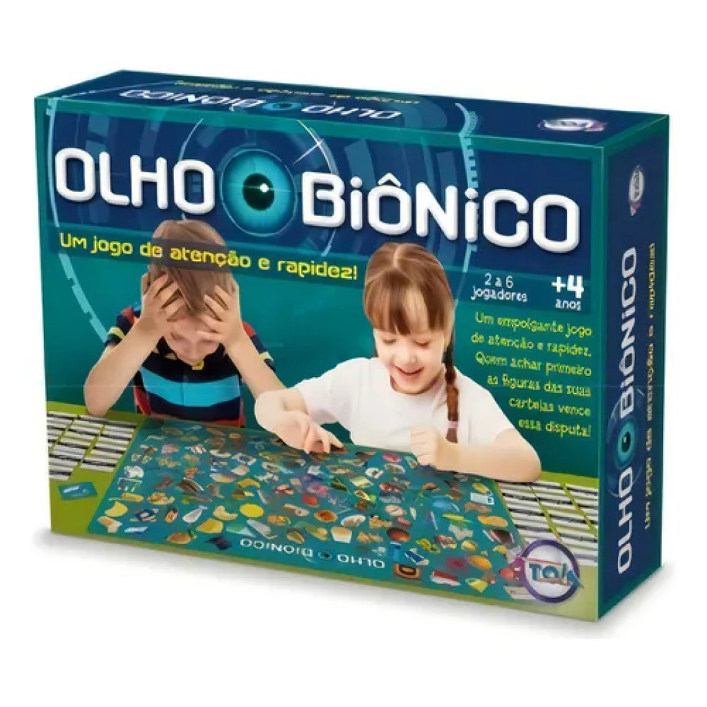 Jogo Olho Biônico Infantil - Estimula Atenção e Agilidade