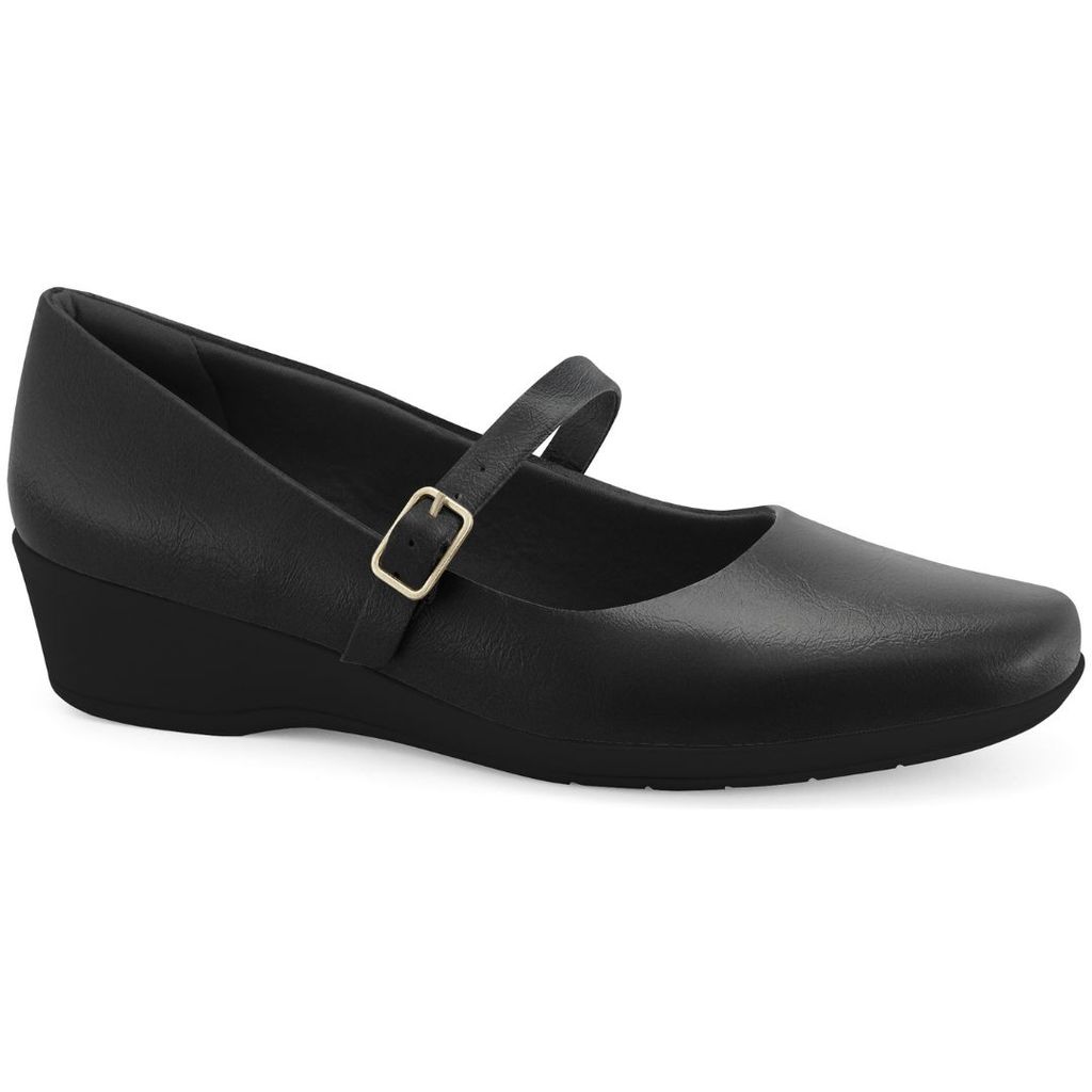 Sapato Feminino Boneca Anabela Salto Baixo Elegante Comfortflex 2694305 · foto 2