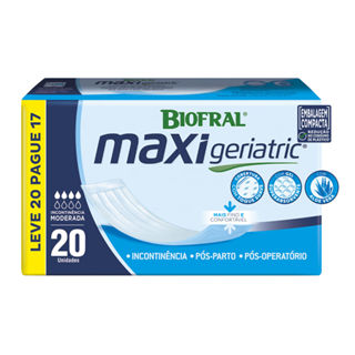 Absorvente Geriátrico Biofral Maxi Geriatric Leve 20 Pague 17 Unidades em Oferta na Shopee