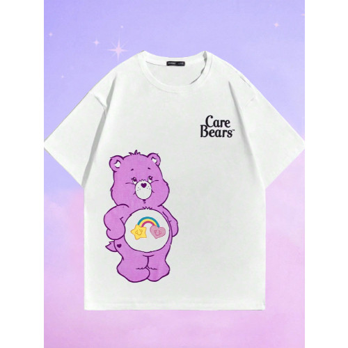 Camiseta Casual Unissex Ursinhos Carinhosos Blusa Oversized Colorida Estampado Aesthetic Care Bears