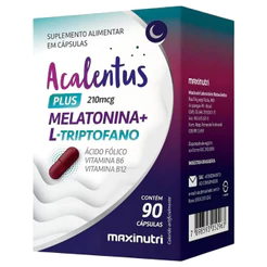 Acalentus Plus Melatonina + L triptofano 90 Cáps Maxinutri