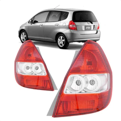 Lanterna Traseira Fit 2003 A 2008 Cristal Com Soquete