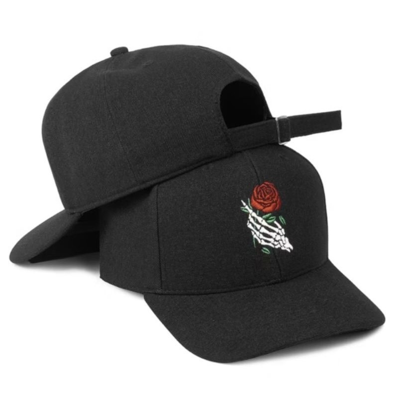 Boné Aba Curva Strapback Bordado Rosa Beisebol Dad Hat Young Originall