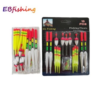 15 Pçs Flutuadores De Pesca Bobbers , Múltiplas Especificações Kit De Suprimentos Portátil Variedade De Equipamento Para