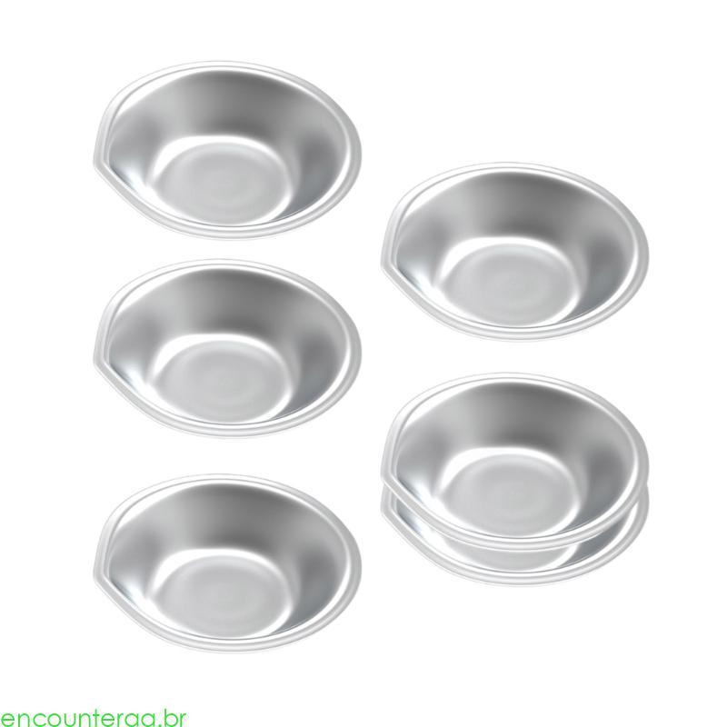 Encountera Conjunto Bandeja Mistura Aço Inoxidável 6 Unidades Adequado Para Artistas E Projetos