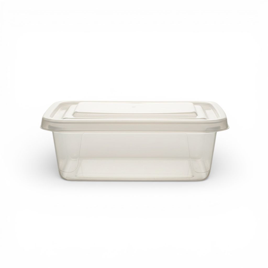 Kit 6 Pote Organizador 750ml Retangular Transparente - Vasilha Hermética p/ Alimentos, Grãos e Mantimentos - BPA Free