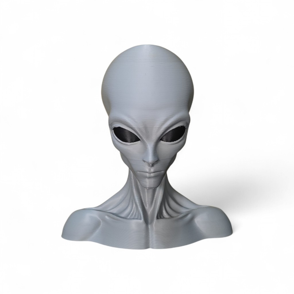 Detalhes do Escultura Busto ET Extraterrestre Decoração busto Alien 15cm