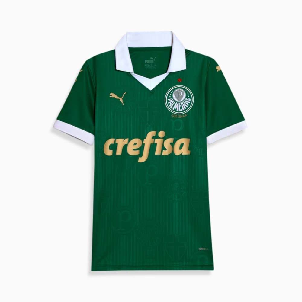Camisa Palmeiras I Puma 24/25 Infantil Verde Oficial + NF