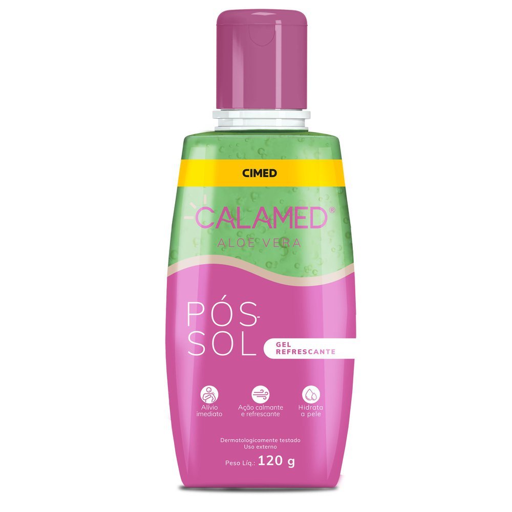 Calamed Gel Refrescante Pós Sol Aloe Vera 120g em Oferta na Shopee