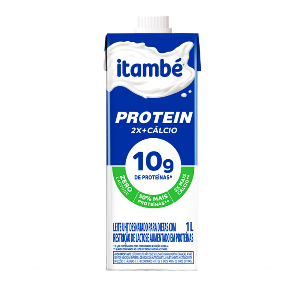 Leite Itambé Desnatado Protein e Cálcio 1 Litro em Oferta na Shopee