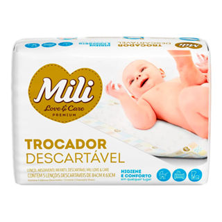 Lençol Absorvente Mili Descartável com 5 Unidades em Oferta na Shopee