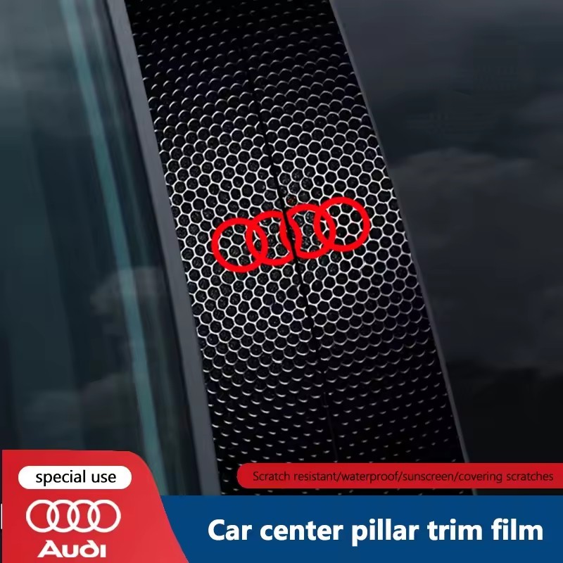 2026 Pilar Central Do Carro Anti-Risco Película Protetora Adesivos Para Audi A4L Q5L A5 A3 A6 C5 Q7 R8 RS5 RS3 Acessório