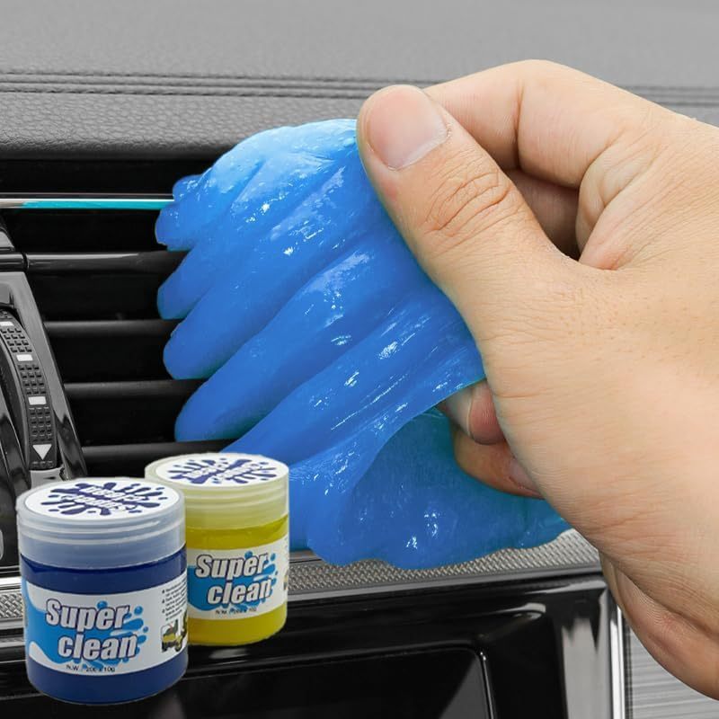 Conjunto de 2 peças de Gel de limpeza de carro KWBLWF, adequado para saída de ar de ar condicionado, porta-copos &amp;  