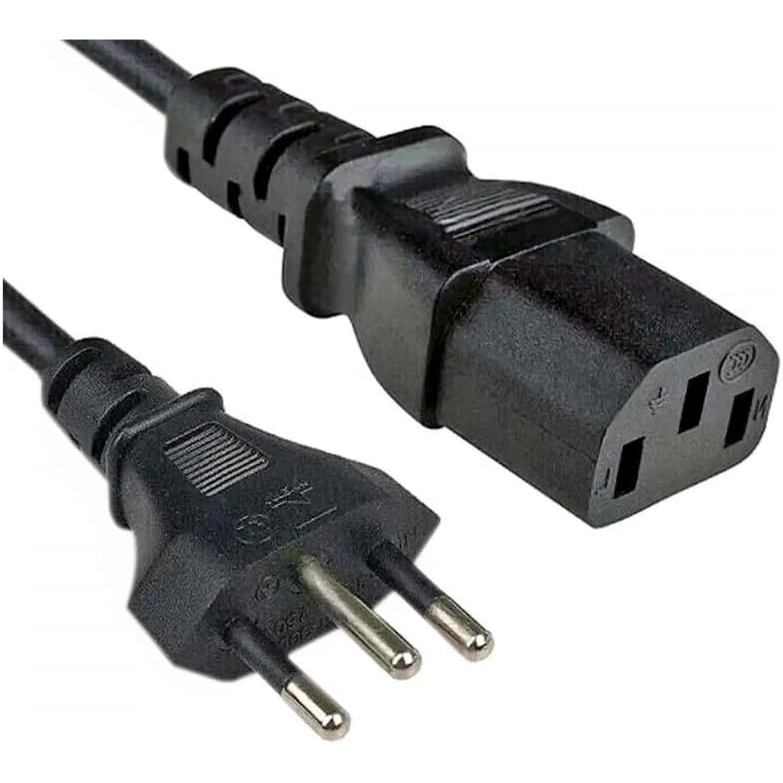 Cabo de Força Energia 1,8 Metros ATX 3 PINOS Tripolar Padrão Novo TV Monitor Air Fryer