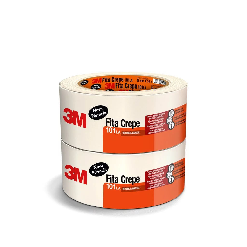 Fita Adesiva Crepe 3M 48mmx50m em Oferta na Shopee