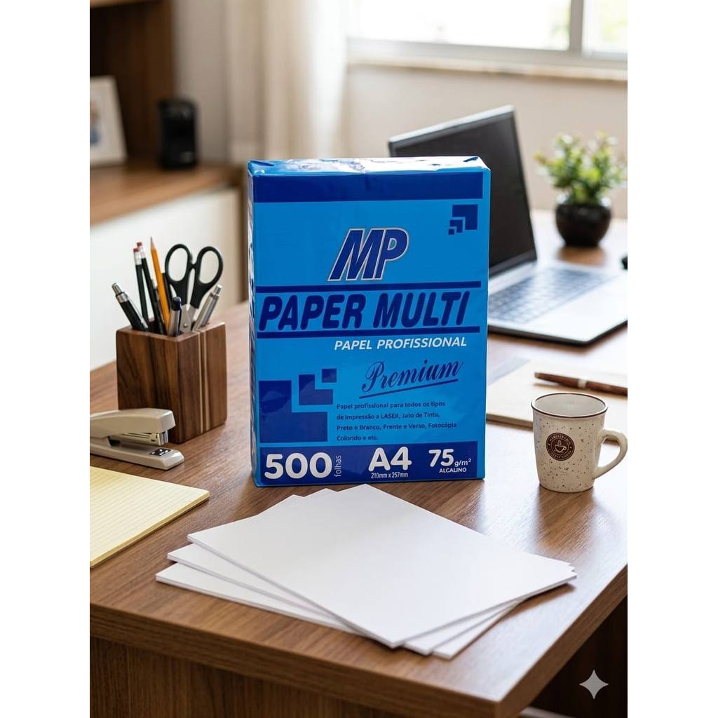 Papel Sulfite A4 MP Multi Profissional Premium - Alta Brancura 500 Fls em Oferta na Shopee