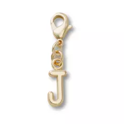 Jibbitz™ Pingente Letra J Dourada Único