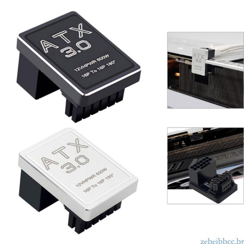zebeibbcbr Adaptadores Energia GPU ABS Liga Alumínio PCIe5 0 ATX3 0 Configuraçãos Ferramentas Compatíveis P