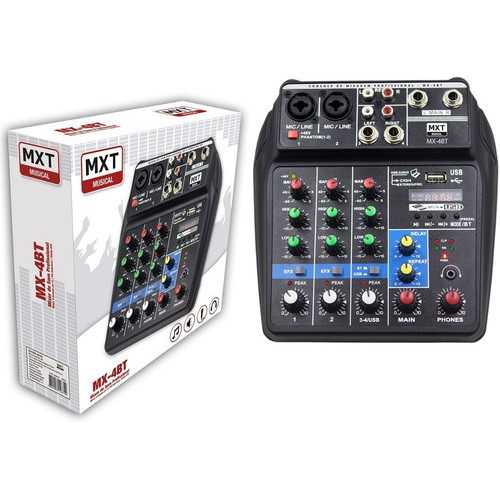 Mesa Som Mxt Mx4bt 4 Canais Efx Usb Bluetooth Pc Interface