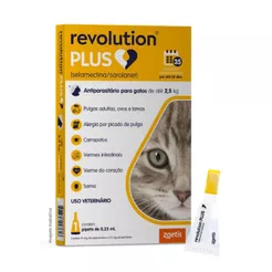 Antipulgas Revolution Plus Gatos de 1,25 a 2,5kg C/1 Pipeta