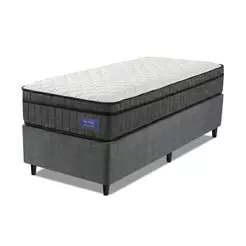 Cama Box Colchão Solteiro Ortopédico D33 Euro Pillow Ultra 88x188x63cm