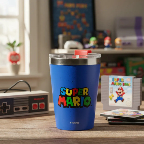 Copo Viagem Snap Super Mario Bros 300ml Zona Criativa
