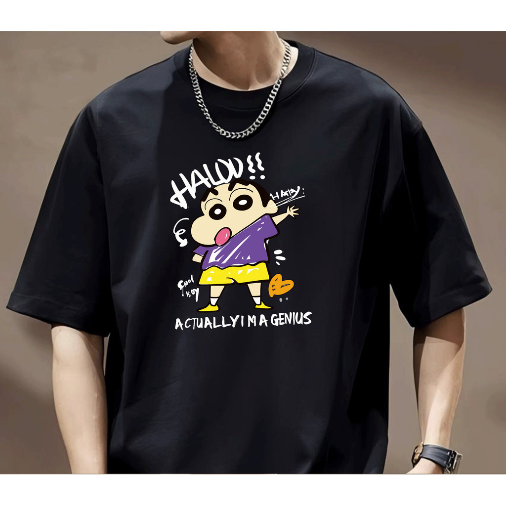 Camiseta casual com estampa divertida de personagem animado, tema retrô, atemporal e estilosa.